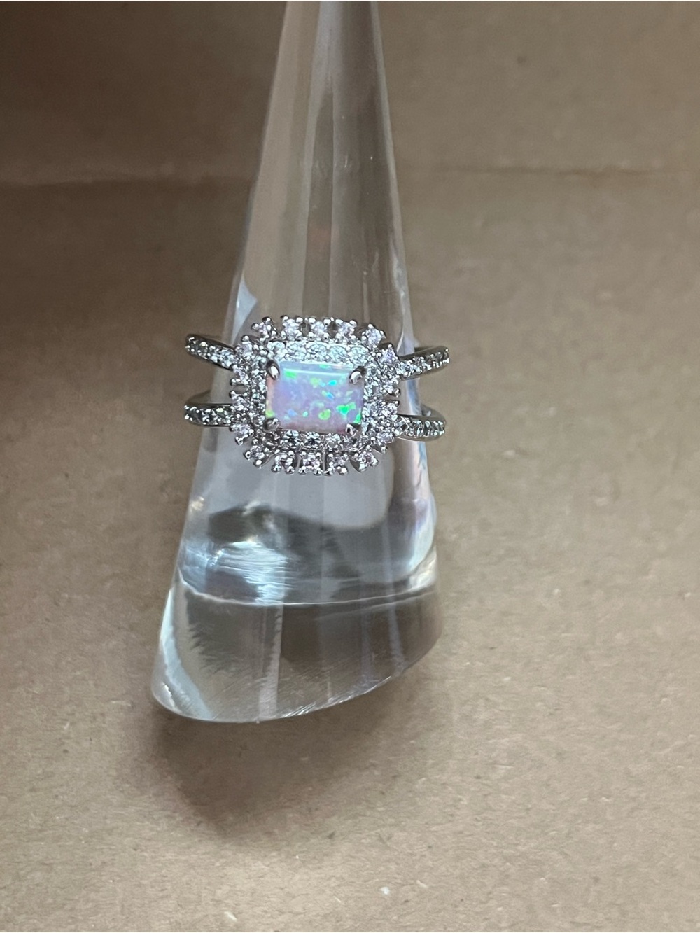 BP Ring - Dazzled By Deco - Size 7 - Rhodium Plating